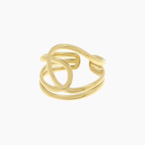 Forgyldt vandfast adjustable ring fra Camina Copenhagen
