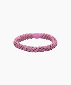 Flettet Hårelastik - Lyserød